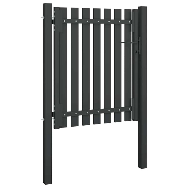 Gartentor aus Stahl 100 x 100 cm Anthrazit