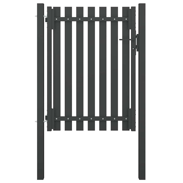 Gartentor aus Stahl 100 x 125 cm Anthrazit