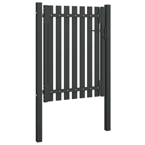 Gartentor aus Stahl 100 x 125 cm Anthrazit