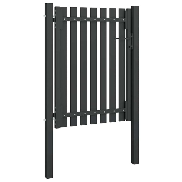 Gartentor aus Stahl 100 x 125 cm Anthrazit