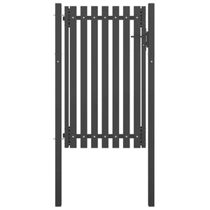 Gartentor aus Stahl 100 x 150 cm Anthrazit