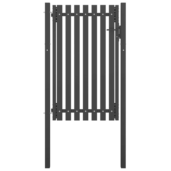 Gartentor aus Stahl 100 x 150 cm Anthrazit