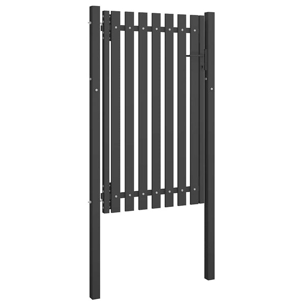 Gartentor aus Stahl 100 x 150 cm Anthrazit