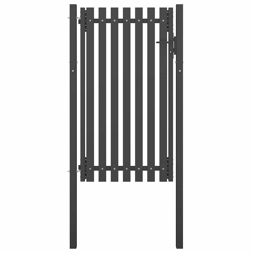 Gartentor Stahl 1x2,25 m Anthrazit