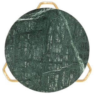 vidaXL Table basse vert 40×40×40 cm pierre véritable aspect marbre