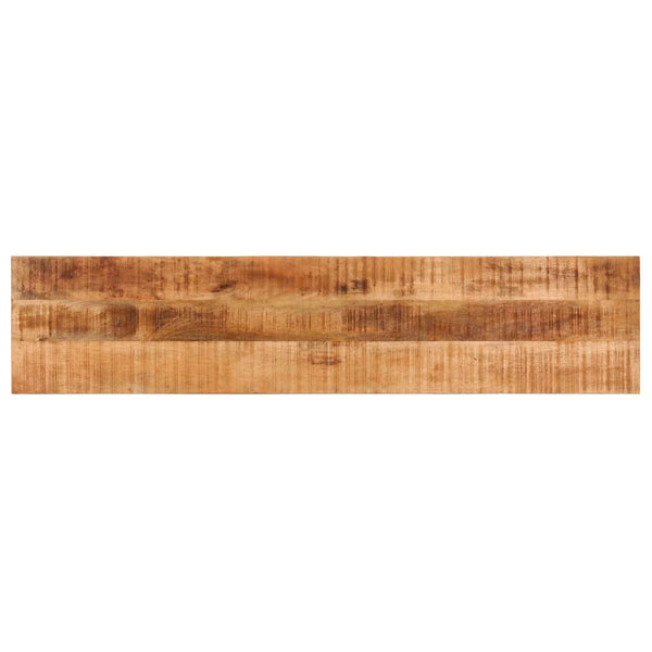 Sitzbank 160 cm Raues Mango-Massivholz und Stahl