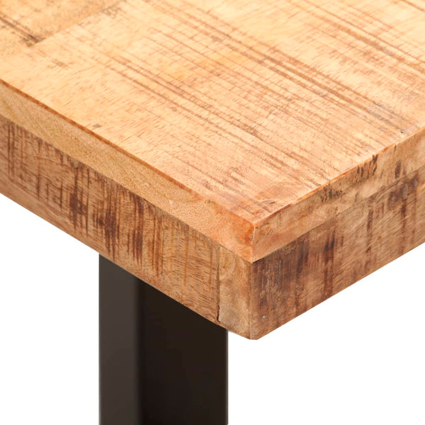 Sitzbank 160 cm Raues Mango-Massivholz und Stahl