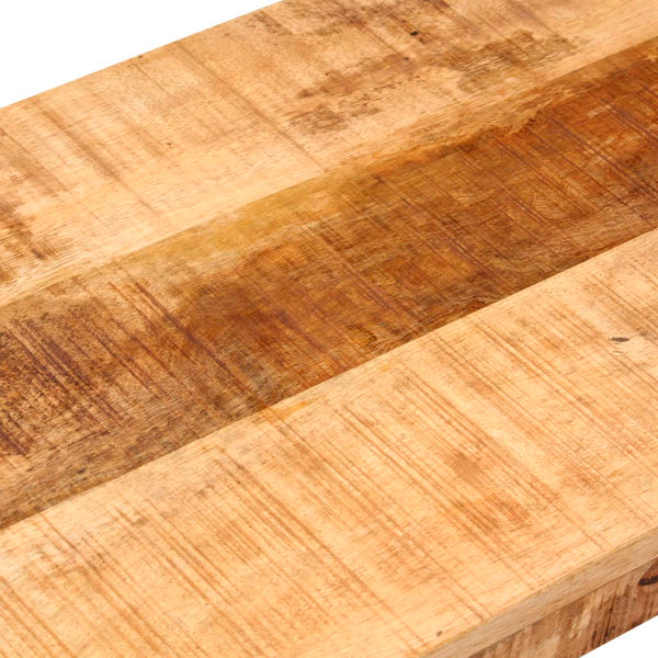 Sitzbank 160 cm Raues Mango-Massivholz und Stahl