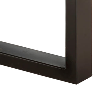 Sitzbank 160 cm Raues Mango-Massivholz und Stahl