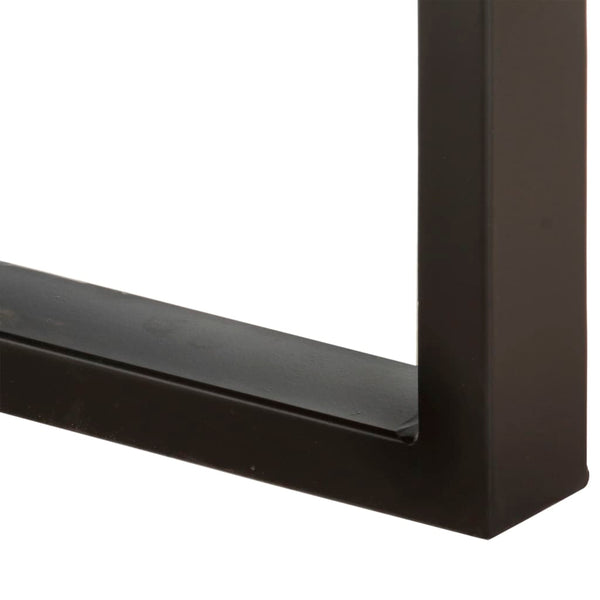 Sitzbank 160 cm Raues Mango-Massivholz und Stahl