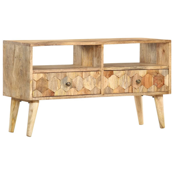 TV-Schrank 90 x 30 x 50 cm Massivholz Mango