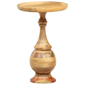 Runder Beistelltisch 43 x 43 x 66 cm Massivholz Mango