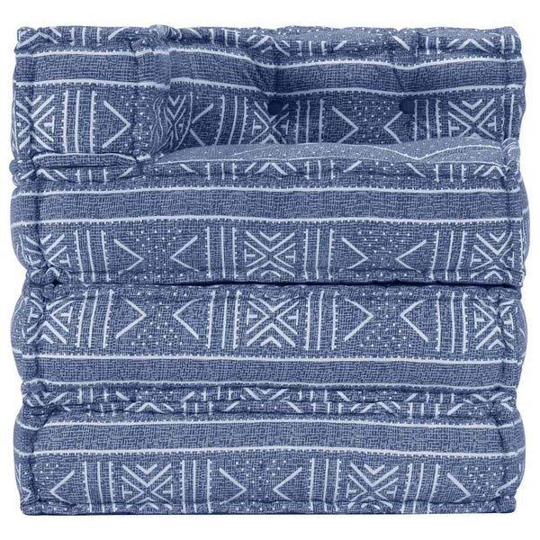 Modularer Pouf Indigo Stoff