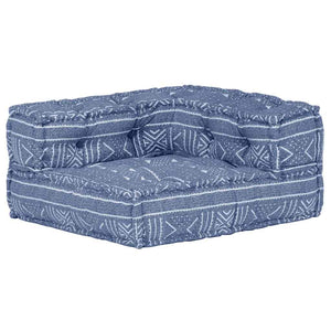 Modularer Pouf Indigo Stoff