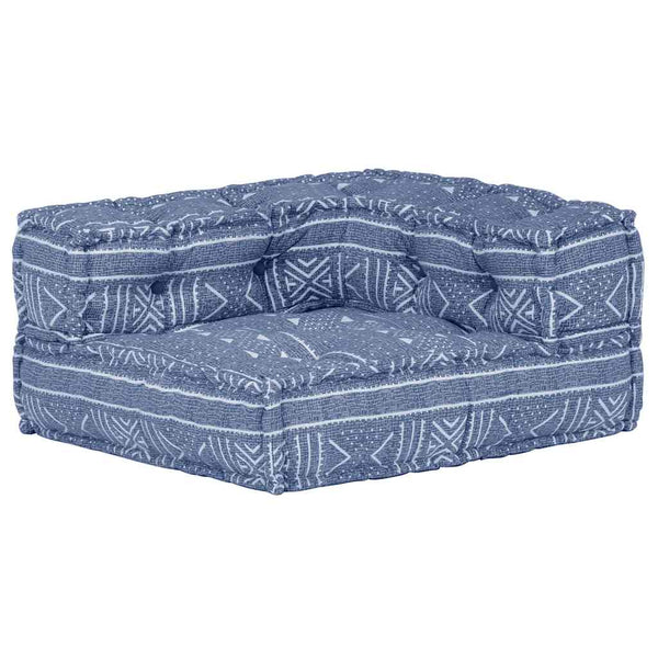 Modularer Pouf Indigo Stoff