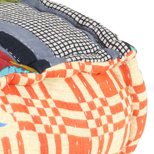 vidaXL Pouf Modulaire en Tissu Patchwork