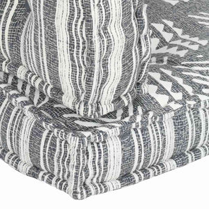 vidaXL Pallet Sofa Cushion Grey Fabric Patchwork
