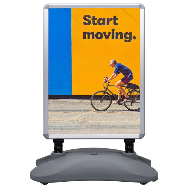 A1 Plakatständer Wasserbefüllbar Grau