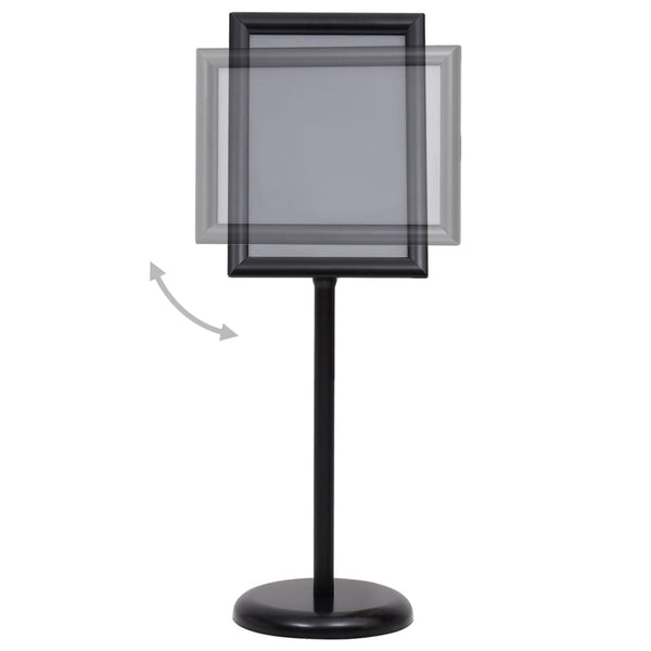 A3 Plakatständer Schwarz Aluminium