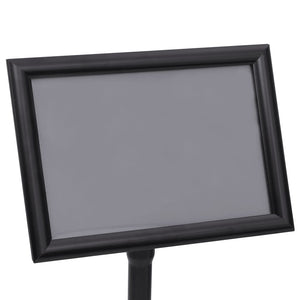 A3 Plakatständer Schwarz Aluminium