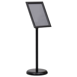 A4 Plakatständer Schwarz Aluminium