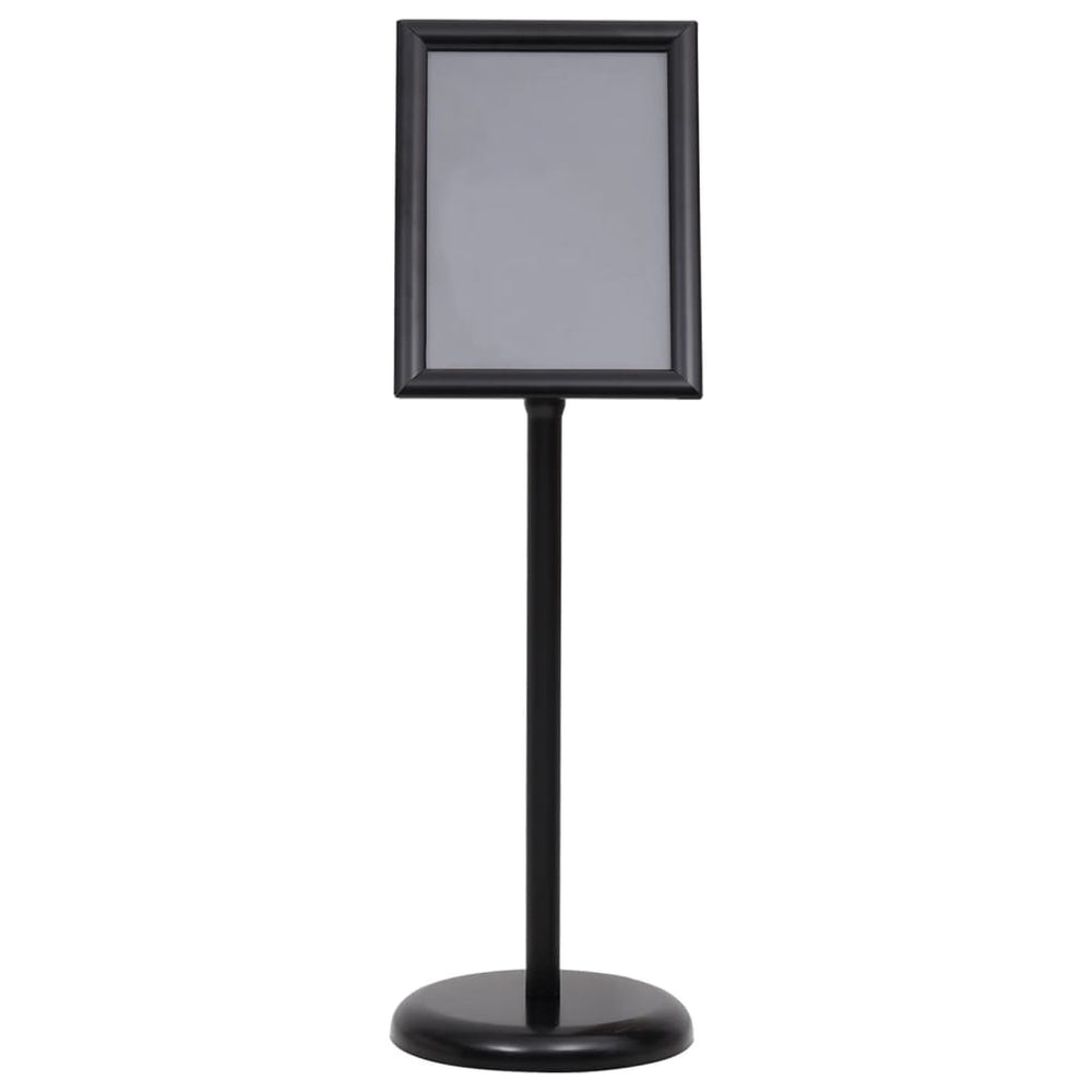 A4 Plakatständer Schwarz Aluminium