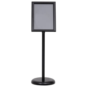 A4 Plakatständer Schwarz Aluminium