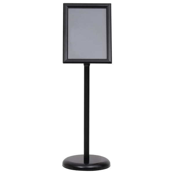 A4 Plakatständer Schwarz Aluminium