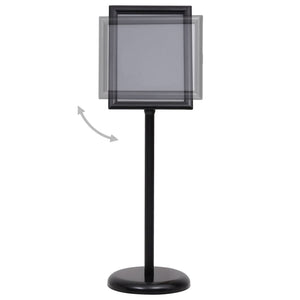 A4 Plakatständer Schwarz Aluminium