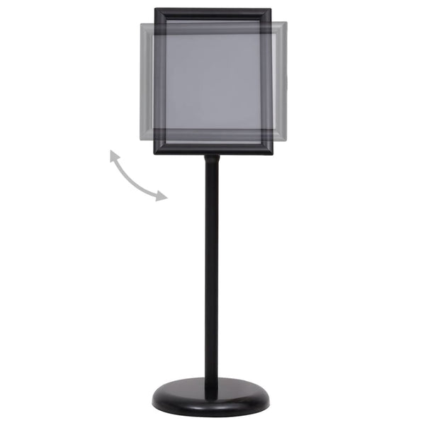 A4 Plakatständer Schwarz Aluminium