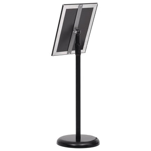 A4 Plakatständer Schwarz Aluminium