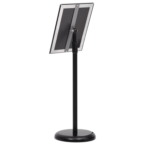 A4 Plakatständer Schwarz Aluminium