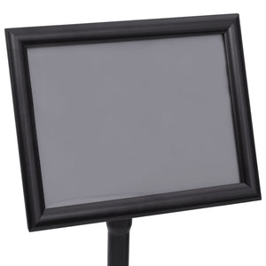A4 Plakatständer Schwarz Aluminium