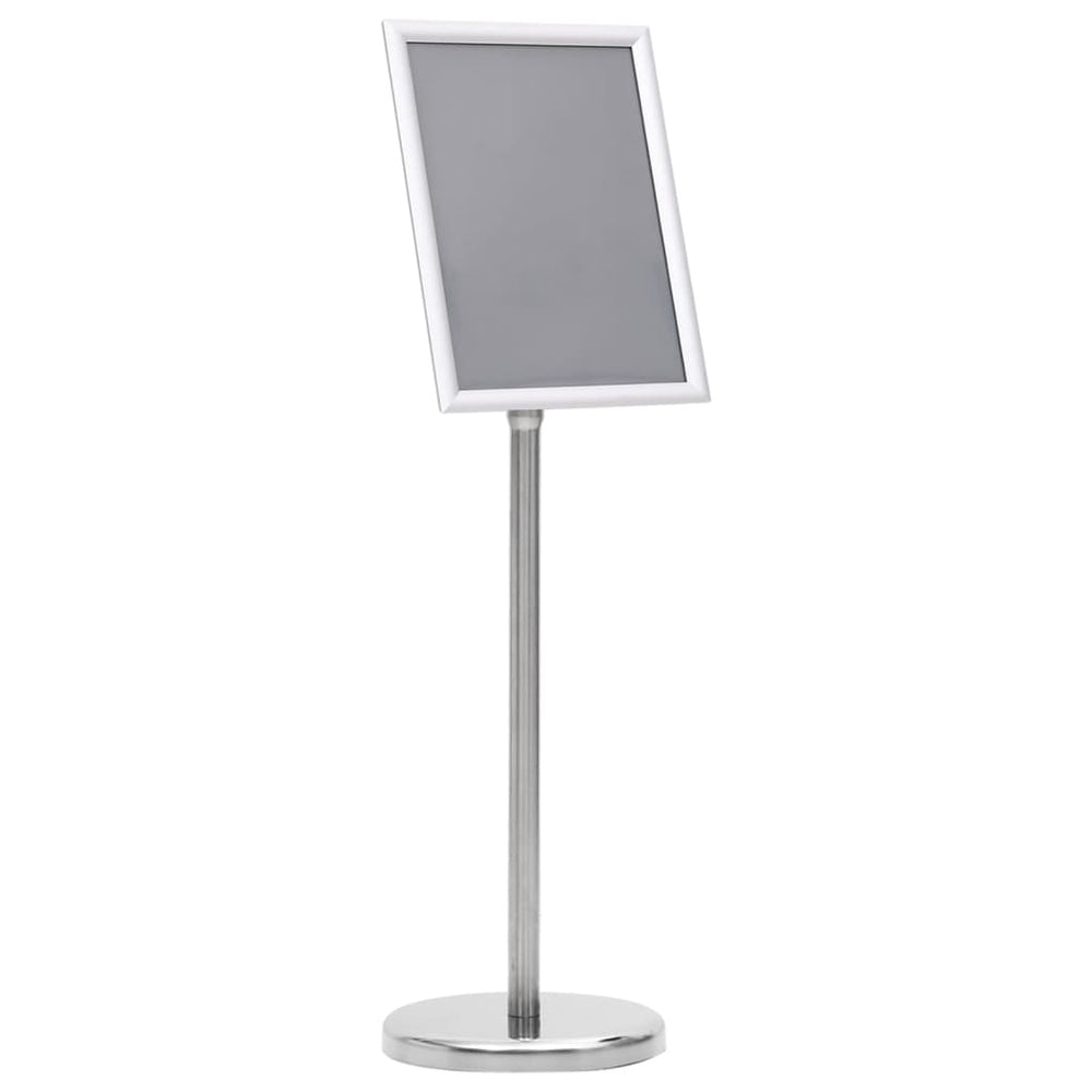 A4 Plakatständer Silber Aluminium