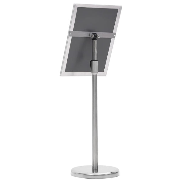 vidaXL Porte-affiche A4 Argenté Alliage d'aluminium
