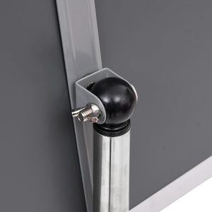 vidaXL Porte-affiche A4 Argenté Alliage d'aluminium