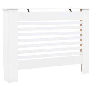 Heizkörperverkleidungen 2 Stk. Weiß 112 x 19 x 81,5 cm MDF