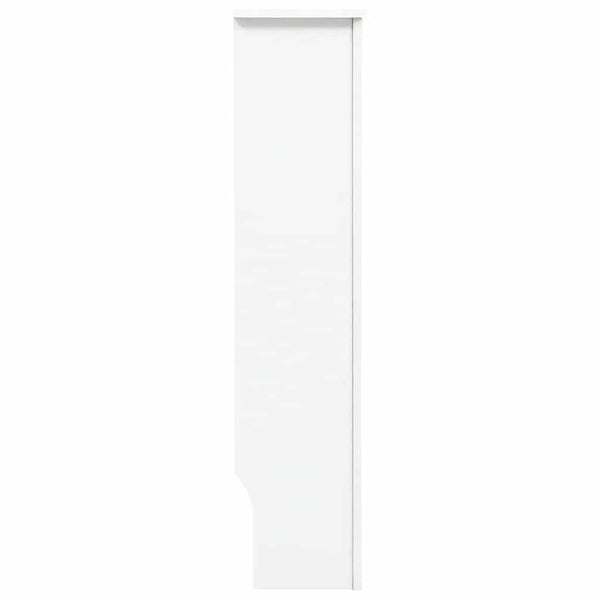 Heizkörperverkleidungen 2 Stk. Weiß 112 x 19 x 81,5 cm MDF