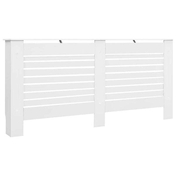 Heizkörperverkleidungen 2 Stk. Weiß 172×19×81,5 cm MDF