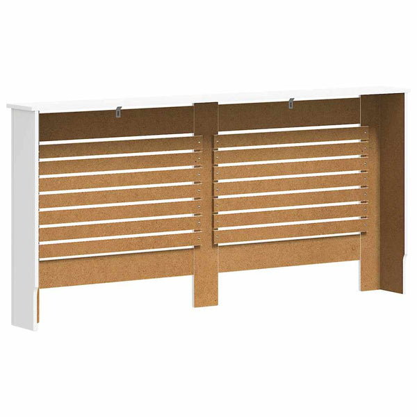Heizkörperverkleidungen 2 Stk. Weiß 172×19×81,5 cm MDF