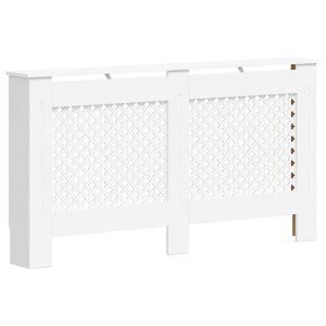 Heizkörperverkleidungen 2 Stk. Weiß 152 x 19 x 81,5 cm MDF