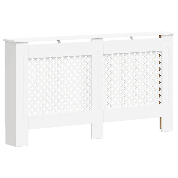 Heizkörperverkleidungen 2 Stk. Weiß 152 x 19 x 81,5 cm MDF