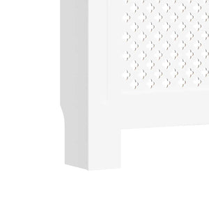 Heizkörperverkleidungen 2 Stk. Weiß 152 x 19 x 81,5 cm MDF