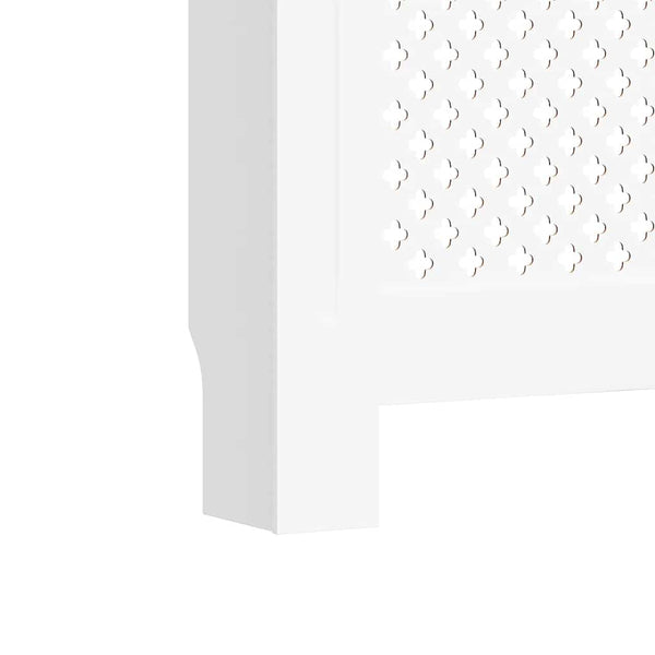 Heizkörperverkleidungen 2 Stk. Weiß 152 x 19 x 81,5 cm MDF