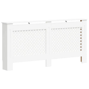Heizkörperverkleidungen 2 Stk. Weiß 172×19×81,5 cm MDF