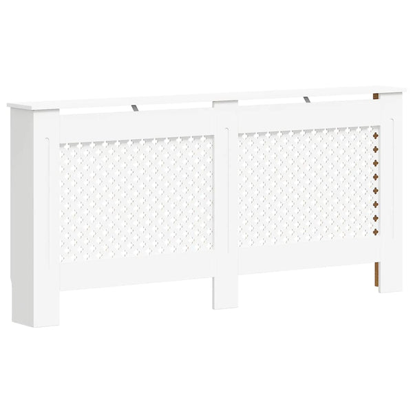 Heizkörperverkleidungen 2 Stk. Weiß 172×19×81,5 cm MDF