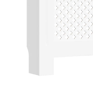Heizkörperverkleidungen 2 Stk. Weiß 172×19×81,5 cm MDF