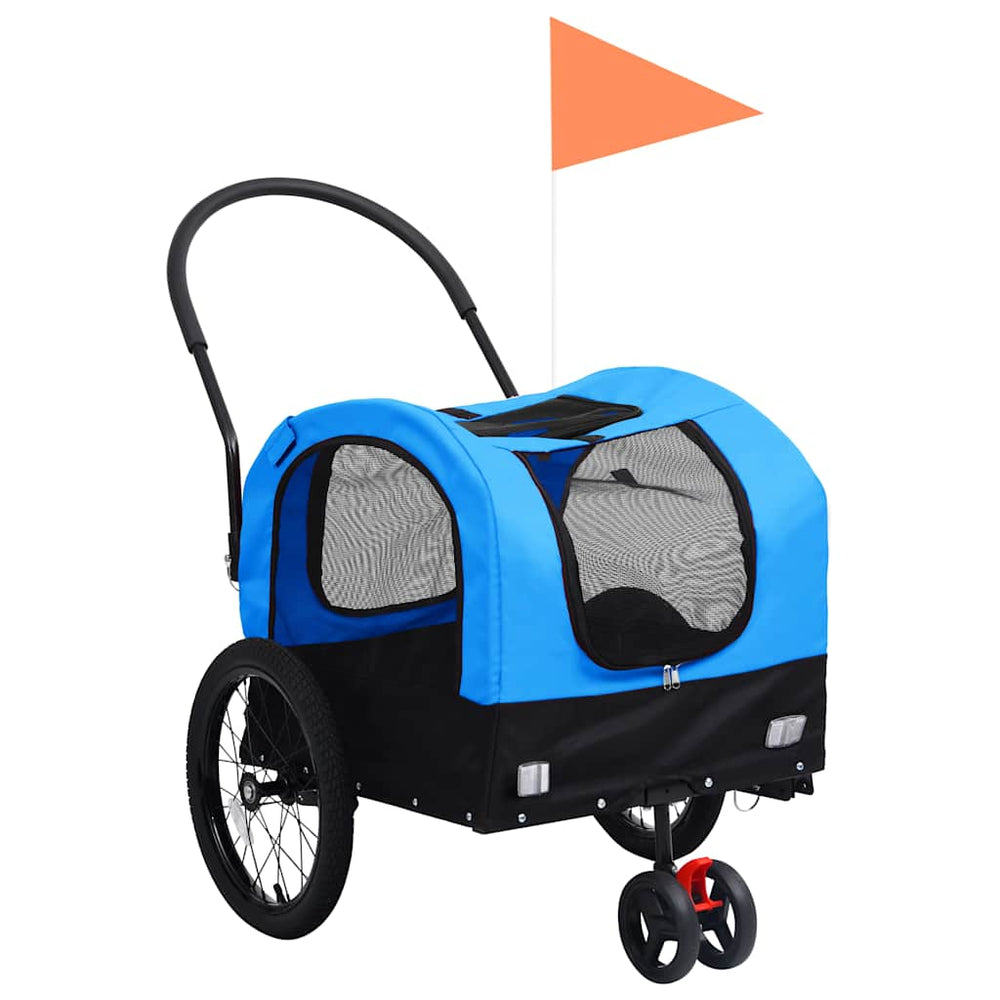 2-in-1 Hunde Fahrradanhänger & Buggy