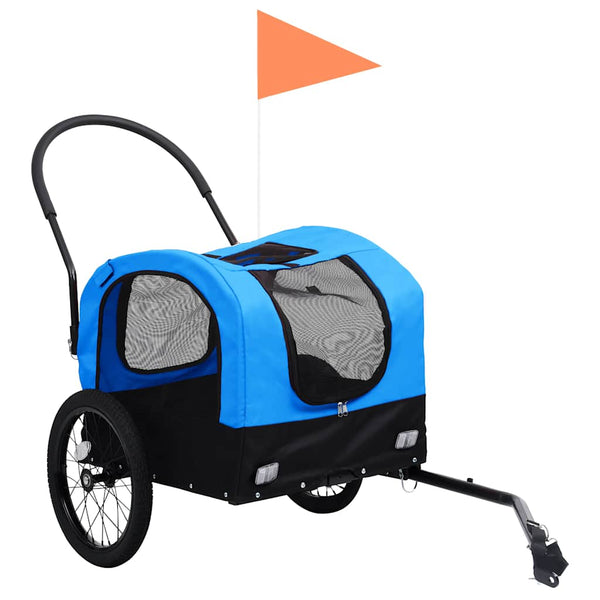 2-in-1 Hunde Fahrradanhänger & Buggy