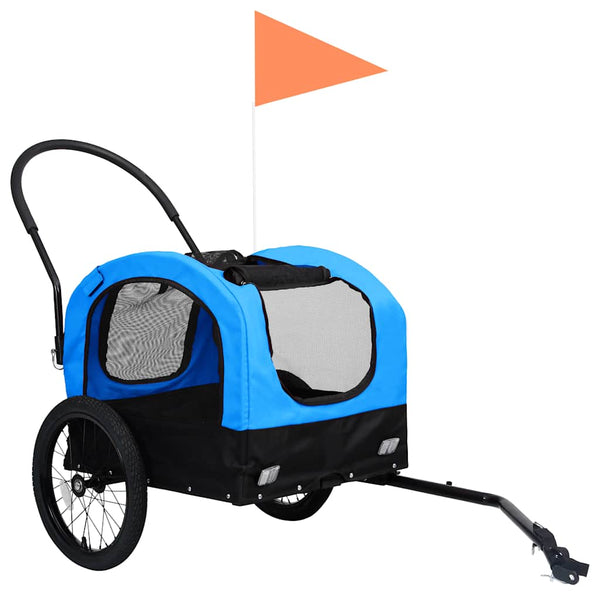 2-in-1 Hunde Fahrradanhänger & Buggy